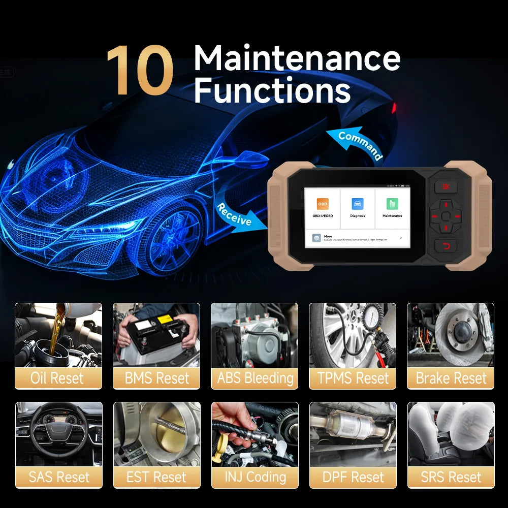 THINKCAR Thinkscan 641 CANFD Obd2 Scanner because diagnosis Tools abuse SRS Engine AT Full System diagnosis For All Cars Lifetime Free up Automotive Code leader