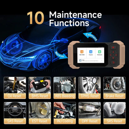 THINKCAR Thinkscan 641 CANFD Obd2 Scanner because diagnosis Tools abuse SRS Engine AT Full System diagnosis For All Cars Lifetime Free up Automotive Code leader
