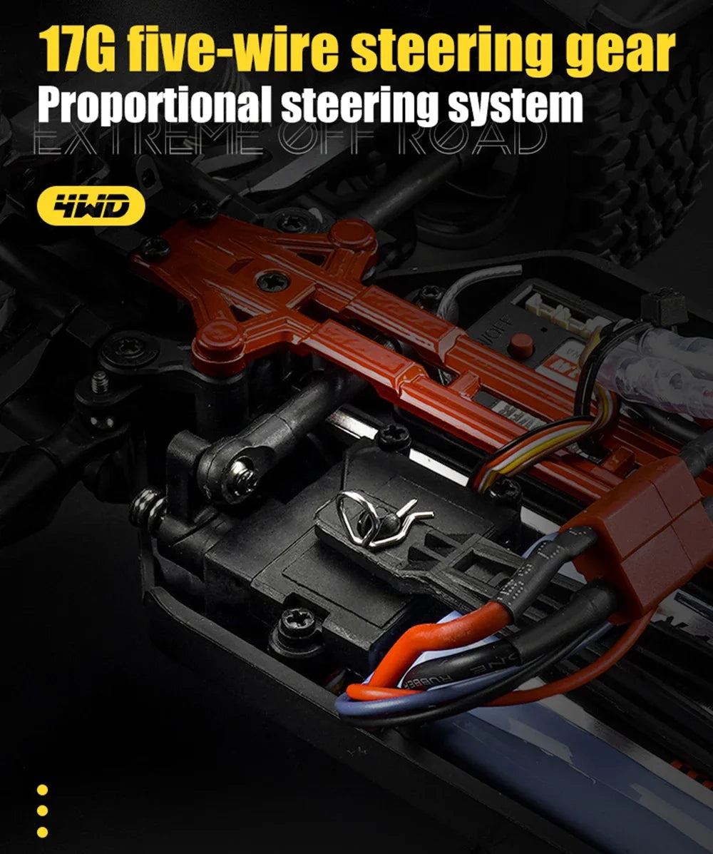 16106 1:16 50KM/H 4WD RC Car With LED Remote Control Off-road Cars High Speed Drift Monster Truck for Kids vs Wltoys 144001 Toys