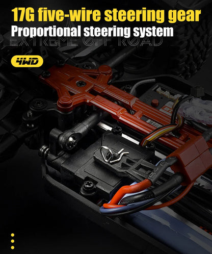 16106 1:16 50KM/H 4WD RC Car With LED Remote Control Off-road Cars High Speed Drift Monster Truck for Kids vs Wltoys 144001 Toys