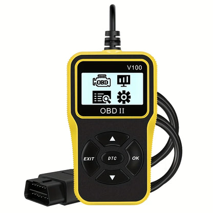 Car Diagnostic Tool Auto Parts 16 Pin Engine Diagnostic Instrument Obd2 Code Reader Digital Display Obd 2 Scanner, No Battery