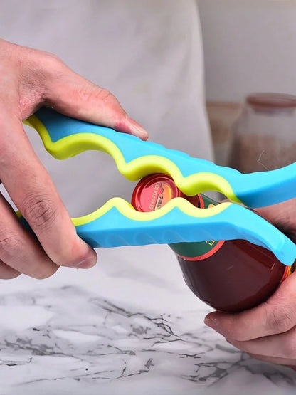 multifunctional can opener kitchen household non-slip simple bottle opener tool, lid opening labor-saving artifact