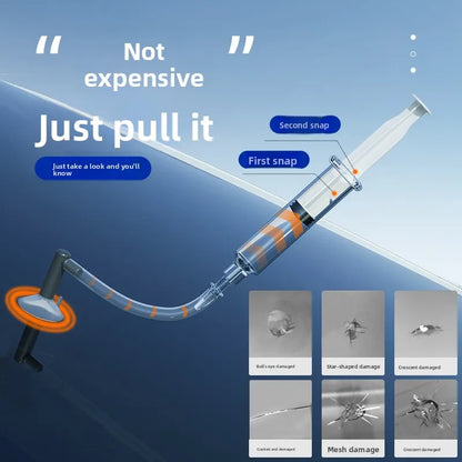 Car Glass Repair Kit - Removes Scratches, Fixes Windscreen Cracks for Cars/Trucks/Motorcycles, Auto Glass Recovery Set