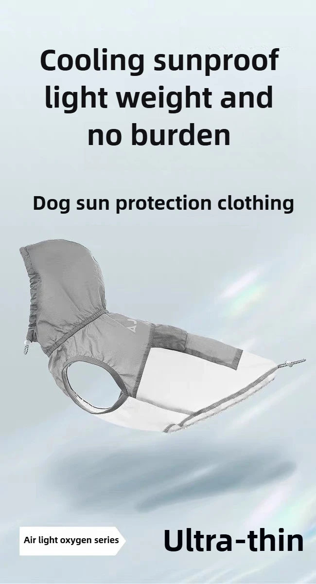 Dog Cooling Sun Protective Sunproof Clothing Pet UV Protective UPF Suit Clothing Thin Vest Summer Cool Coat Jacket Dog Cloehes