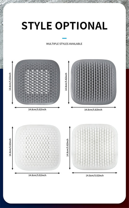 Silicone Floor Drain Hair Filter Catcher Kitchen Sink Plug Filter Stopper Shower Bathtub Drain Strainer Cover Bathroom Supplies