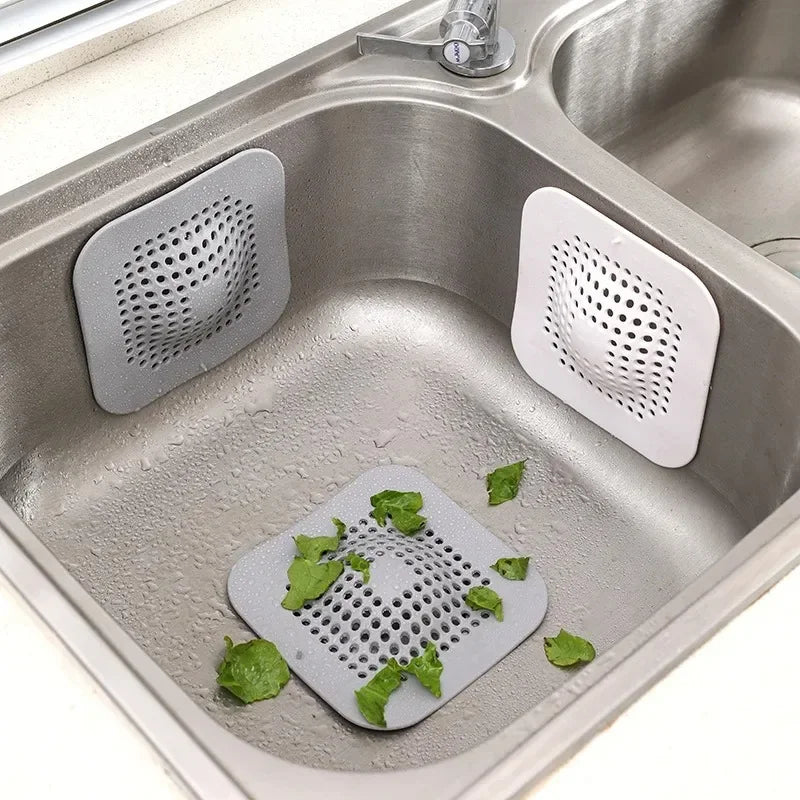 Hair Catcher Filter Sink Anti-blocking Strainer Kitchen Bathroom Bathtub Shower Sewer Filters Floor Silicone Stopper Covers