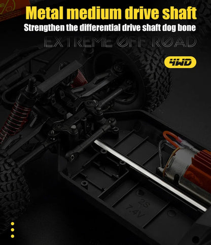 16106 1:16 50KM/H 4WD RC Car With LED Remote Control Off-road Cars High Speed Drift Monster Truck for Kids vs Wltoys 144001 Toys