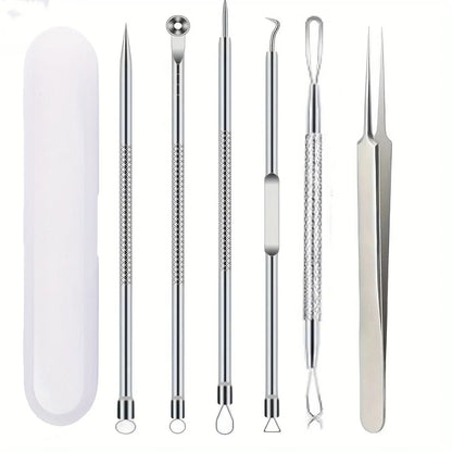 Ultra-Precise Acne And Blackhead Removal Tool Set pro Pimple Tweezers for Effective Face Care And Skin Purification