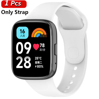Silicone Strap+Case for Xiaomi Redmi Watch 3 Active band smartwatch Accessories Sport Bracelet For Redmi watch3 Active/Lite Case