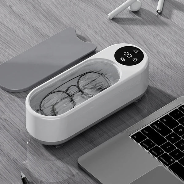 Ultrasonic Jewelry Cleaner Machine Multifunctional Glasses Cleaner Portable Cleaning Machine USB Rechargeable for Ring Necklaces