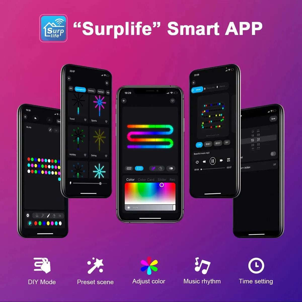 Bluetooth Fireworks Light, USB LED String Light,RGBIC Fairy Lights Garland for Outdoor Garden Bedroom Christmas New Year Decor