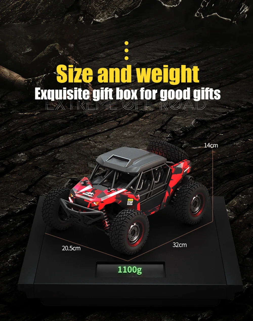 16106 1:16 50KM/H 4WD RC Car With LED Remote Control Off-road Cars High Speed Drift Monster Truck for Kids vs Wltoys 144001 Toys