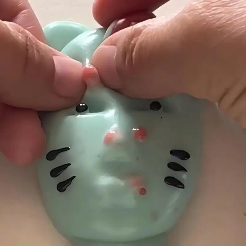 Pimple Popper Fidget Toy with Filler Tools Weird Alien Design Stress Relief Squeeze Toys for Adults Reusable Anxiety Reducer