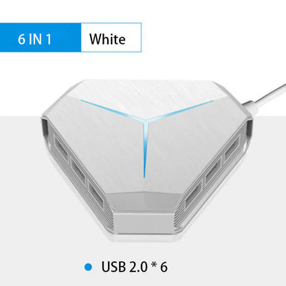 USB Hub USB 3.0 Hub USB Splitter Multi USB 2.0/3.0 Card Reader Headphone microphone Jack 6 Ports Hub For Desktop PC Notebook