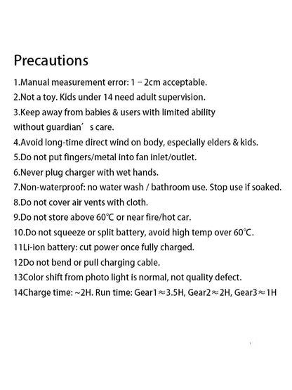 Portable Magnetic Fan Compact Durable  Creative Mini Fan for Outdoor Cooling Heat Prevention and Personal Use Ideal for Concerts
