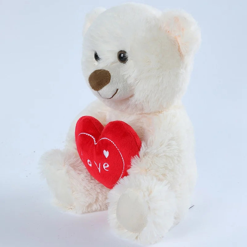 Love Bear Stuffed Animal, Holding Love Heart Plush Bears, I Love You Mom, Valentine's Day Gift, Love Gift for Mom, Girlfriends