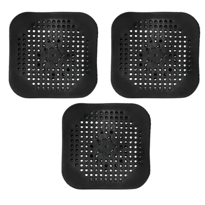 3PCS Drain Hair Catcher Filter Sink Anti-blocking Strainer Bathtub Shower Floor Silicone Stopper Cover Kitchen Bathroom Accessor