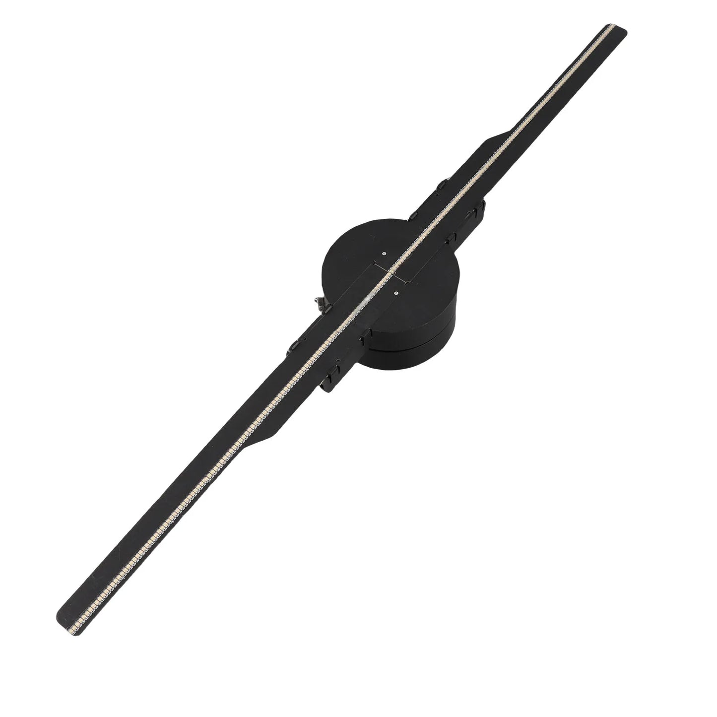 3D Hologram Fan 16.1in 2 Blades Hologram Projector Fan Customized Video Image Editing 224 LED Beads Support WiFi APP for Store