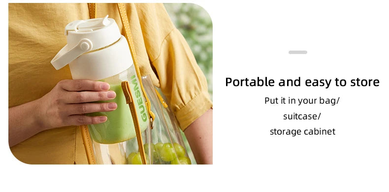 1000ML Portable Blender USB Electric Juicer Fruit Mixers Fruit Home Smoothies Mixer Multifunctional Juice Maker Machine Blender