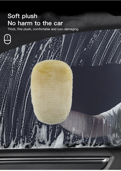 1Pcs Car Wash Glove Wool Soft Cleaning Brush Tools For Hyundai IONIQ Sonata Elantra Grandeur i20 i10 SantaFe i30 Palisade Bayon