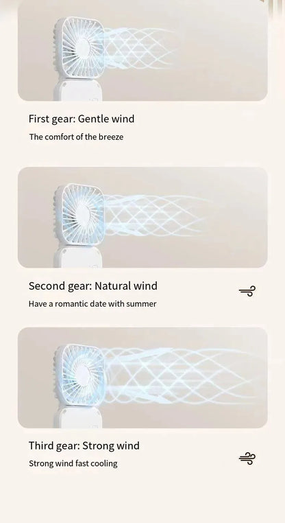 Portable Fan Super Mini Handheld Fan USB Rechargeable Fan Foldable Hand Held Small Pocket Fan