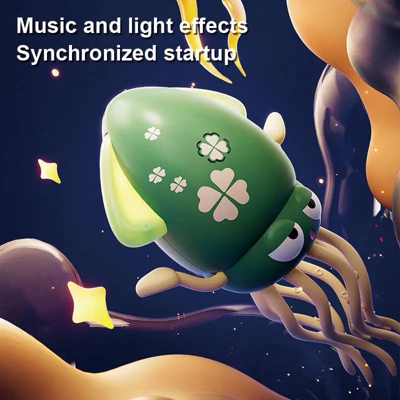 Interactive Electronic Dancing Squid Toy Lights Music Baby Toy for Toddler Early Learning Development Kids Educational Play Gift