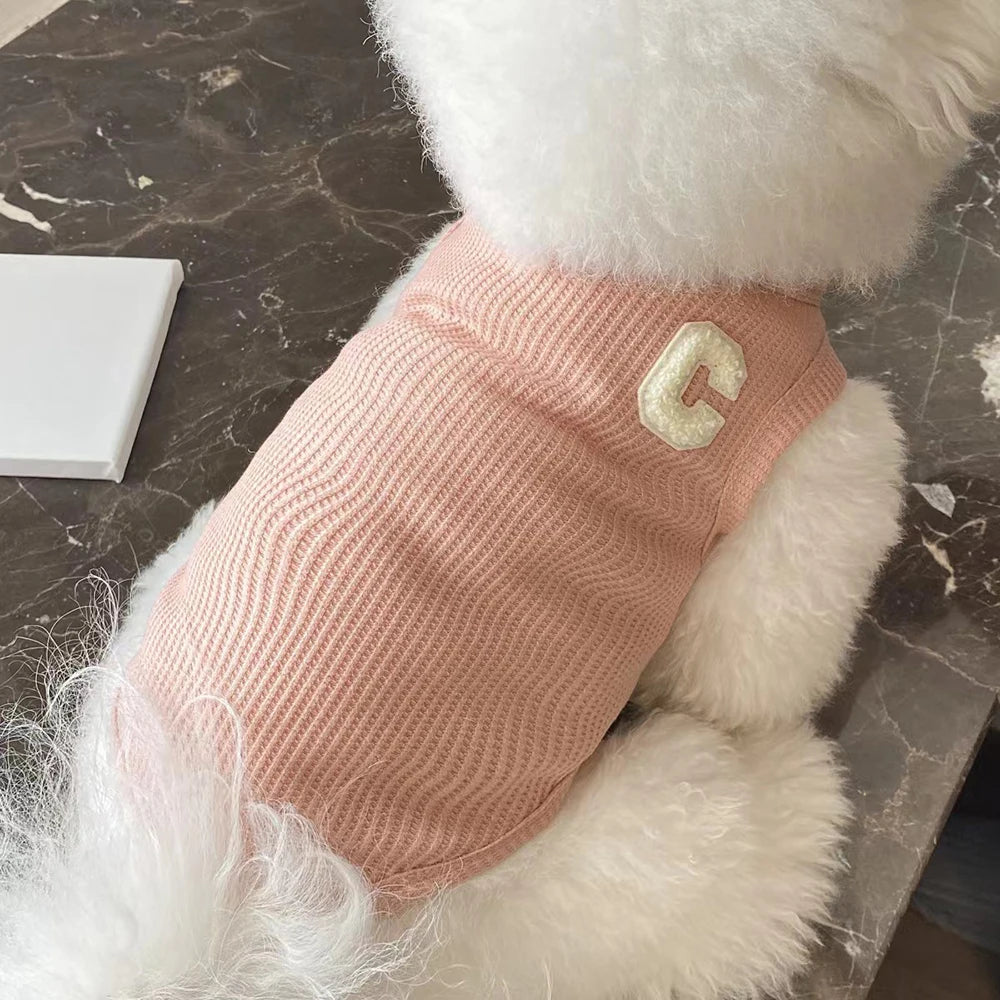 Summer Cool Cute Dog Vest For Puppy Breathable Small Cat Vest T-shirt Costume Bulldog Dog T-shirt Outdoor Dog Clothes
