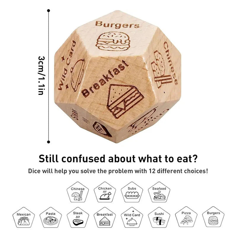 Dice for Her Him Couples Gift Food Movie Activity Decision Dice Games Christmas Birthday Valentines Day Gifts for Wife Husband