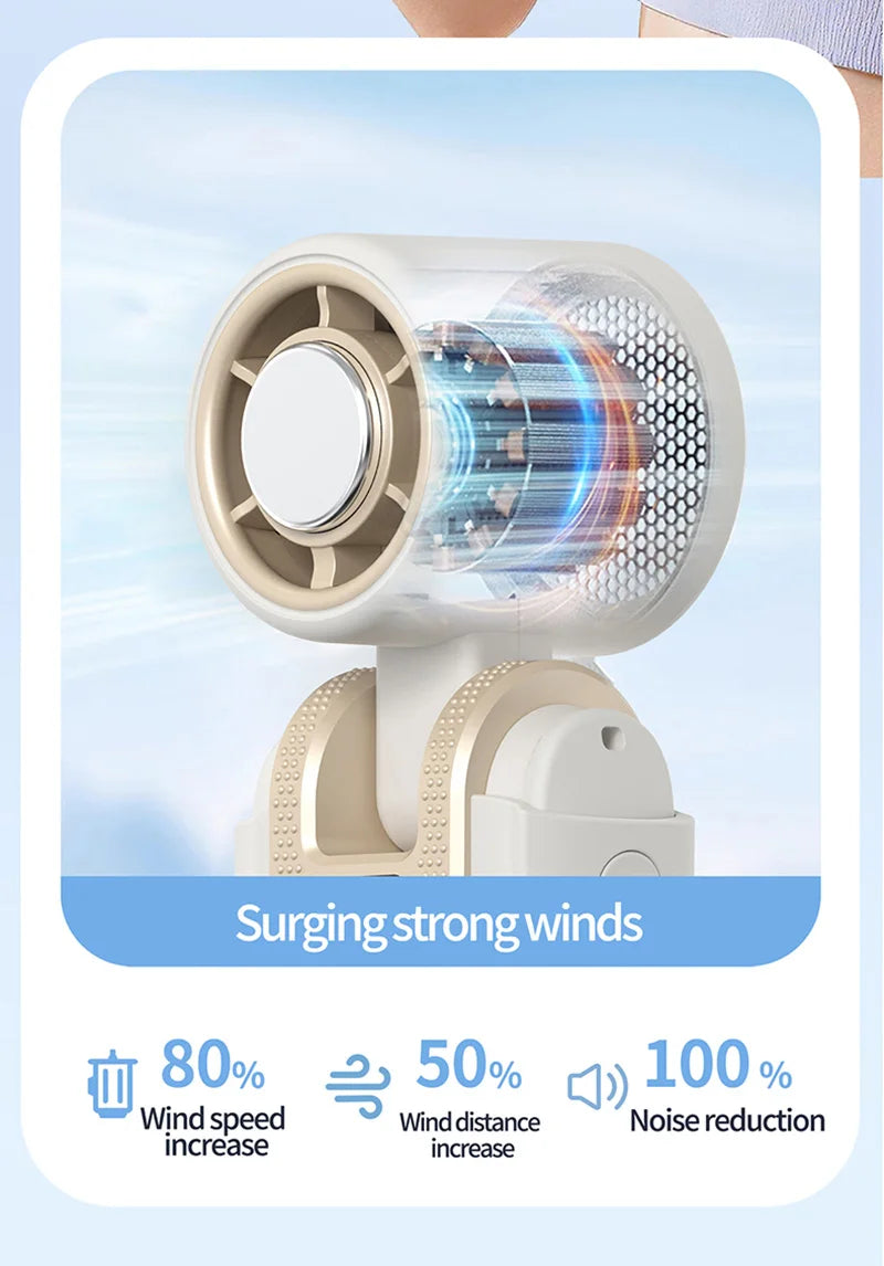 Mini Ice Cooling Portable Fan Turbo High Speed Handheld Fan Long Battery Life USB Rechargeable Foldable For Outdoor Travel