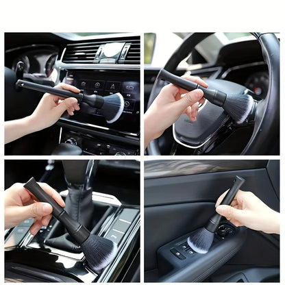 Ultra-Soft Car Detailing Brush Super Soft Auto Interior Detail Brush synthetic boars hair for cars seat leather cleaning