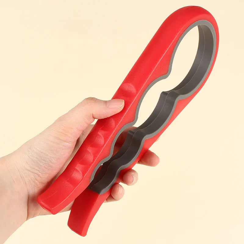 4 in 1, 1pc Non-Slip Grip Multi-Purpose Can Opener for Beer Bottles and Home Kitchen Use