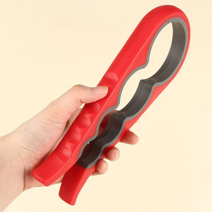 4 in 1, 1pc Non-Slip Grip Multi-Purpose Can Opener for Beer Bottles and Home Kitchen Use