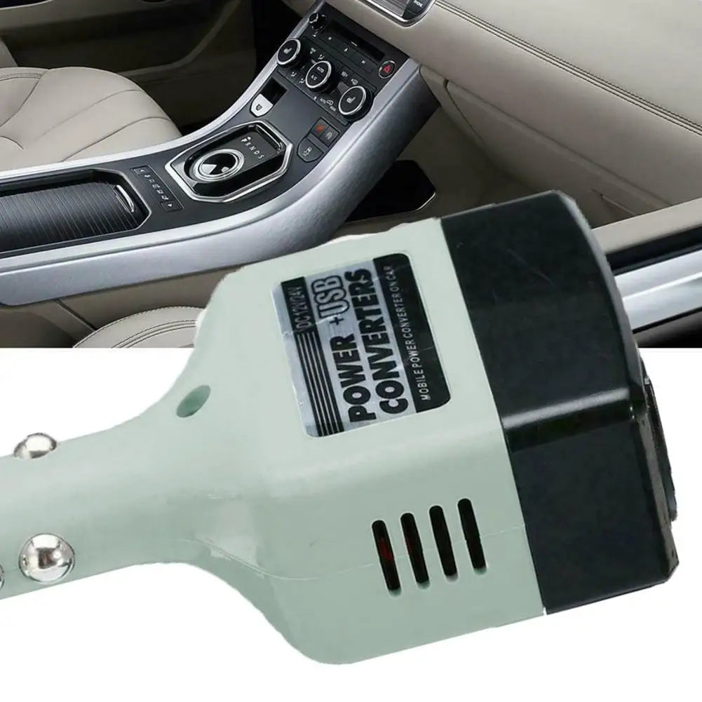 12V 24V DC to AC 220V Portable Car Power Inverter Adapter Plug Converter with USB on-board charger