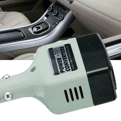 12V 24V DC to AC 220V Portable Car Power Inverter Adapter Plug Converter with USB on-board charger