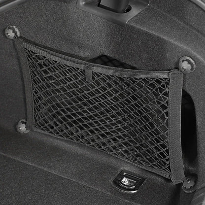 Car Back Rear Trunk Storage Net Elastic Car Interior Mesh Pocket Large Capacity Auto Stretch Wall Sticker Organizer Pouch Bag