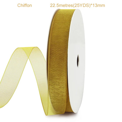 Gold Series Ribbon Birthday Happy Cake Baking Gift Decoration Flower Bundle Packaging Valentine's Day Wedding Party