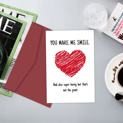 1PC Naughty Anniversary Card with Envelope,Love Gift Cards,Sexy Card for Boyfriend Husband Girlfriend,Funny Valentine's Day Card
