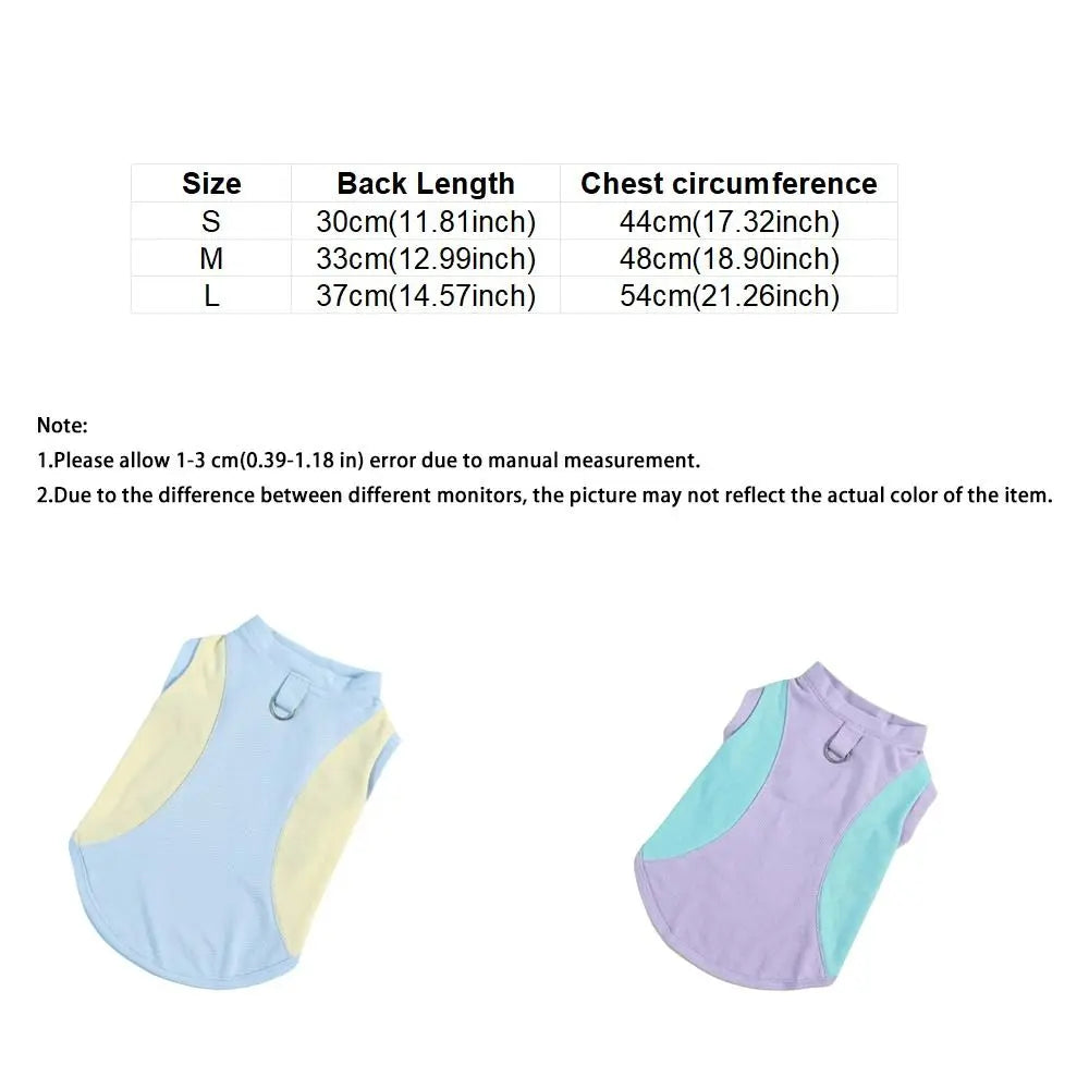 Breathable Mesh Dog Cooling Vest Comfortable Quick Drying Pet Summer Clothes Lightweight with D Ring Pet Tank Top