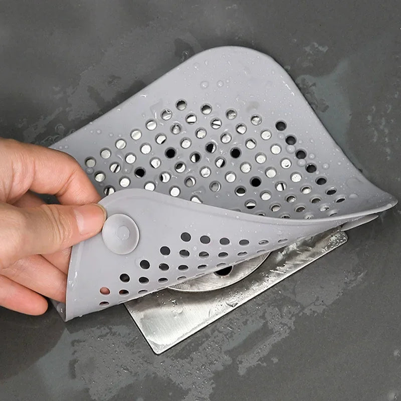 3PCS Drain Hair Catcher Filter Sink Anti-blocking Strainer Bathtub Shower Floor Silicone Stopper Cover Kitchen Bathroom Accessor