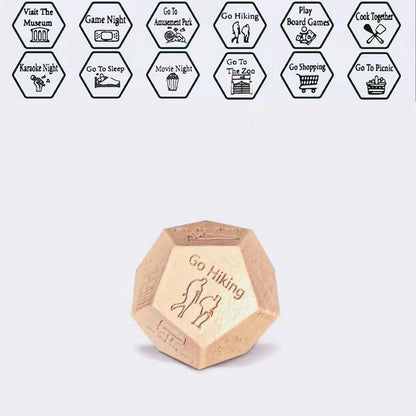 Dice for Her Him Couples Gift Food Movie Activity Decision Dice Games Christmas Birthday Valentines Day Gifts for Wife Husband