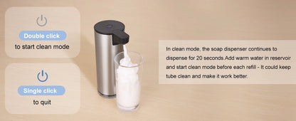 LAOPAO Stainless Steel Automatic Soap Dispenser with LED Lighting Contact Kitchen and Bathroom Hygienic Soap Dispenser