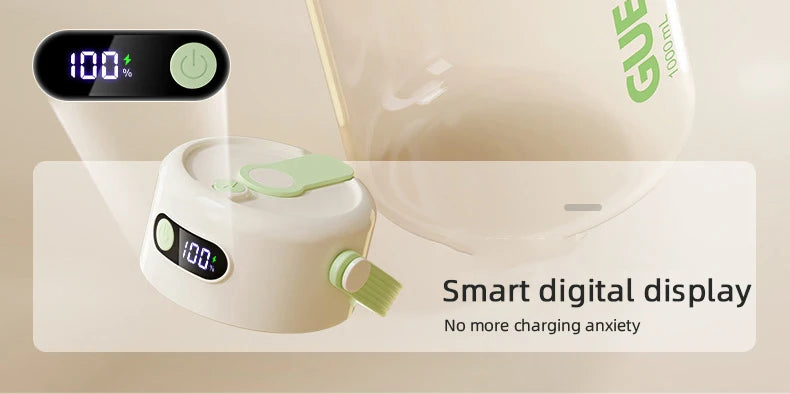 1000ML Portable Blender USB Electric Juicer Fruit Mixers Fruit Home Smoothies Mixer Multifunctional Juice Maker Machine Blender