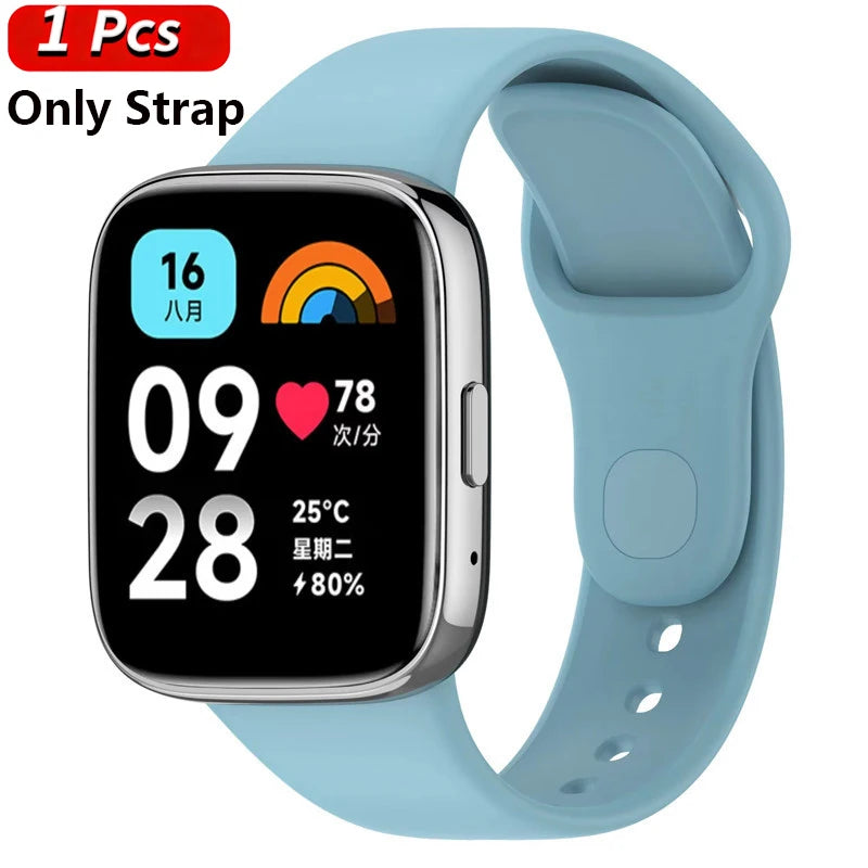 Silicone Strap+Case for Xiaomi Redmi Watch 3 Active band smartwatch Accessories Sport Bracelet For Redmi watch3 Active/Lite Case
