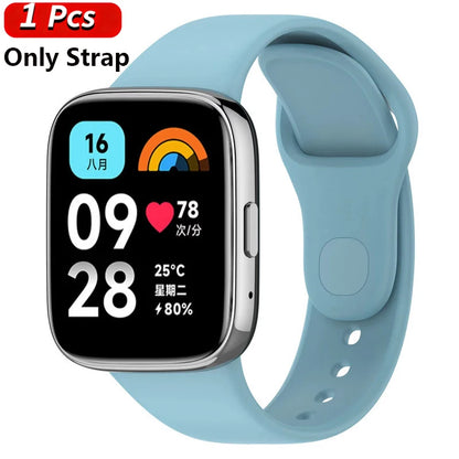 Silicone Strap+Case for Xiaomi Redmi Watch 3 Active band smartwatch Accessories Sport Bracelet For Redmi watch3 Active/Lite Case
