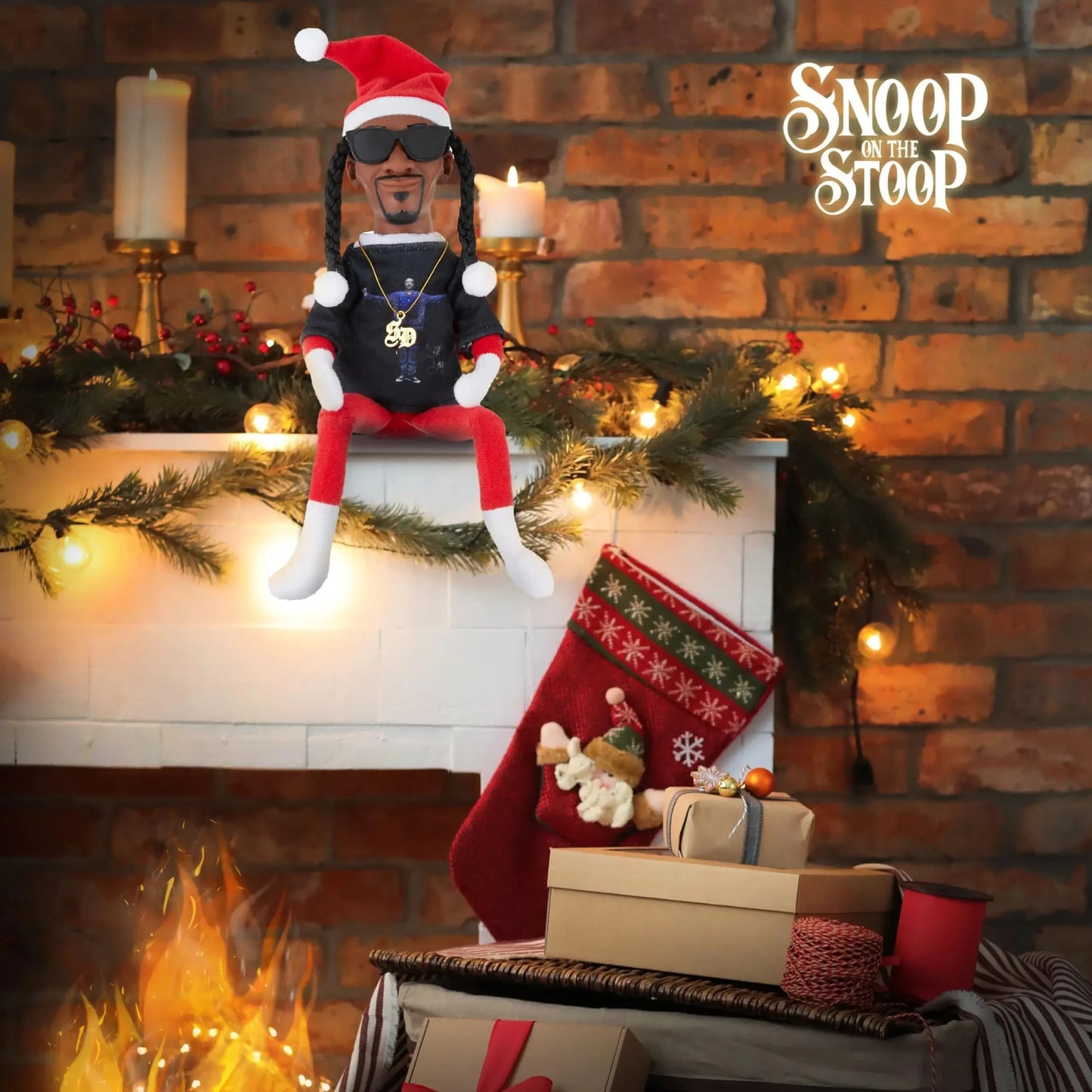 New Snoop Dogg Snoop on a Stoop Christmas Elf Doll Plush Toys Children Christmas Gift