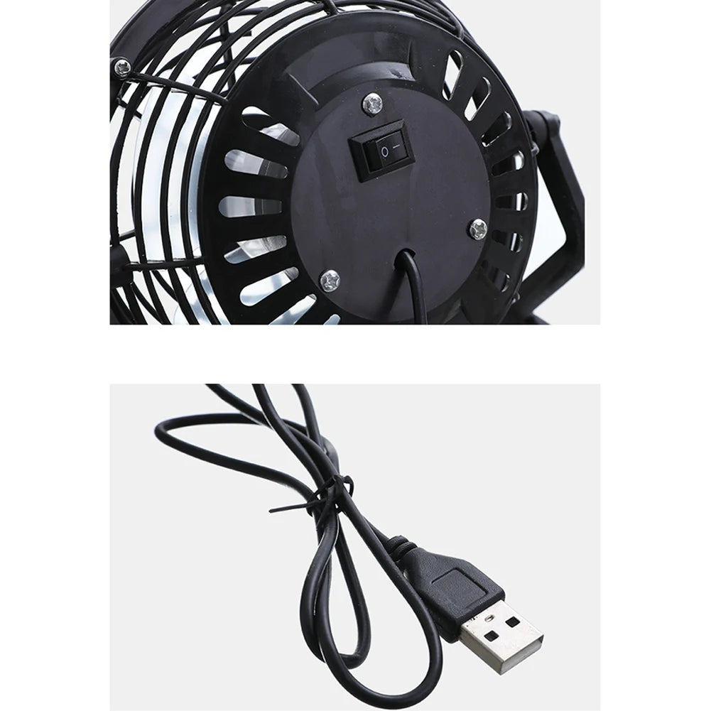Portable Fans USB Fan 15*9*14.5cm ABS+Electronic Components Blue/Black Convenient Home UseUltra Quiet Practical