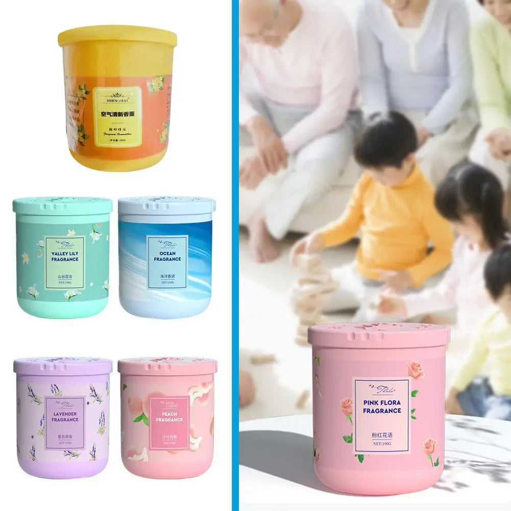 1pcs Air Freshener Solid Aromatherapy Hotel Bedroom Toilet Home or Vehicle General Gel Solid Persistent Fragrance