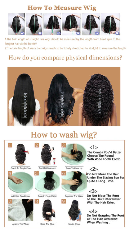 Body Wave 13x6 HD Transparent Lace Frontal Wig 36 Inch 220% Density #4 Chocolate Brown Real Brazilian Human Hair Wigs For Women