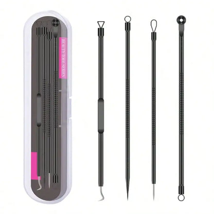 8pcs Acne, Blackhead, Dark Spot, Pimple Remover Tool Set, Skin Care Beauty, Pore Cleansing Kit
