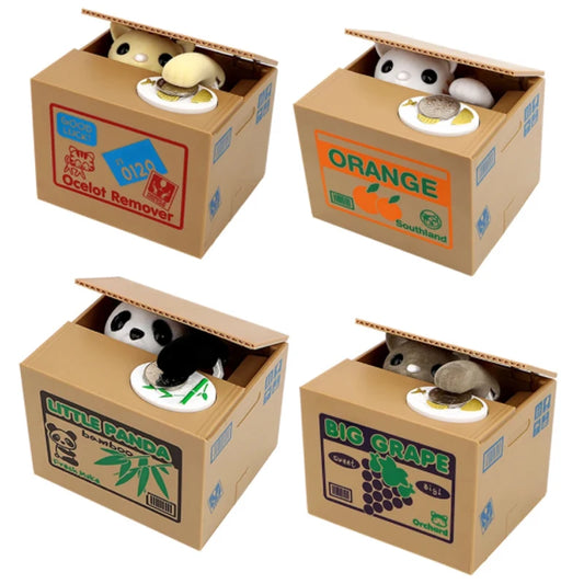 Creative Electronic Money Bank Eat Money Cat Money Bank Cute Toys Children's Gifts Coin Savings Desktop Decorations